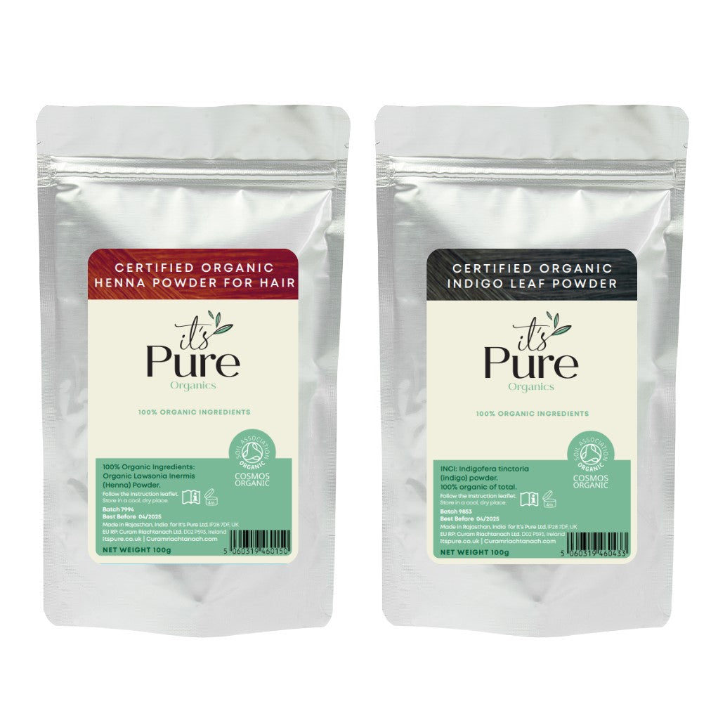 Henna and Indigo Powder Organic Henna Indigo Hair Dye It's Pure